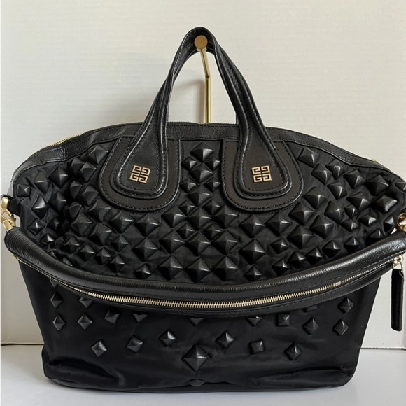 Givenchy Nightingale Satchel Studded Nylon in Black - Picture 2 of 11